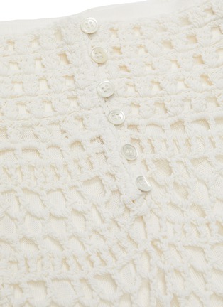 Detail View - Click To Enlarge - THEORY - Crochet knit skirt