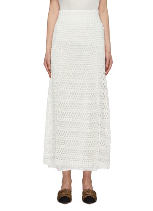 Main View - Click To Enlarge - THEORY - Crochet knit skirt