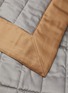 Detail View - Click To Enlarge - FRETTE - Quilted rectangular bedcover – Camel/Slate Grey