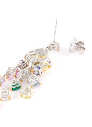 Detail View - Click To Enlarge - ANABELA CHAN - 'Ascher' diamond gemstone drop earrings