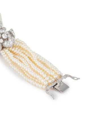 Detail View - Click To Enlarge - ANABELA CHAN - 'Bloomingdale' diamond freshwater pearl multi chain bracelet