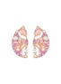 Main View - Click To Enlarge - ANABELA CHAN - 'Grapefruit Slice' diamond gemstone cutout earrings