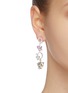 Figure View - Click To Enlarge - ANABELA CHAN - 'Cupid Heart' diamond gemstone drop earrings