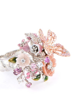 Detail View - Click To Enlarge - ANABELA CHAN - 'Butterfly Bouquet' diamond gemstone ring