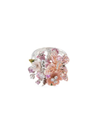 Main View - Click To Enlarge - ANABELA CHAN - 'Butterfly Bouquet' diamond gemstone ring