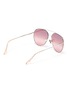 Figure View - Click To Enlarge - SUPER - 'Completo' metal oversized aviator sunglasses