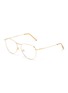 Main View - Click To Enlarge - SUPER - 'Numero 60' metal oversized round optical glasses