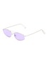 Main View - Click To Enlarge - SUPER - 'Tema' metal small oval sunglasses