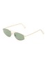 Main View - Click To Enlarge - SUPER - 'Tema' metal small oval sunglasses
