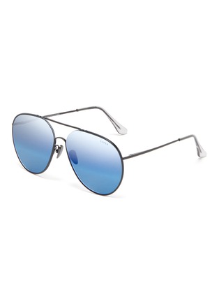 Main View - Click To Enlarge - RETROSUPERFUTURE - 'Completo' metal oversized aviator sunglasses