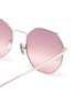 Detail View - Click To Enlarge - SUPER - 'Sagoma' metal oversized octagonal frame sunglasses