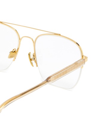 Detail View - Click To Enlarge - SUPER - 'Numero 63' metal oversized square optical glasses