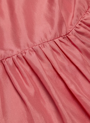 Detail View - Click To Enlarge - KALITA - 'Genevieve' belted ruched tiered maxi dress