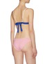 Back View - Click To Enlarge - MARYSIA - 'Santa Clara' colourblock band scalloped bikini top