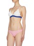 Figure View - Click To Enlarge - MARYSIA - 'Santa Clara' colourblock band scalloped bikini top