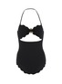 Main View - Click To Enlarge - MARYSIA - 'Antibes Flower' detachable halterneck strap scalloped one-piece swimsuit