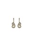Main View - Click To Enlarge - AISHWARYA - Diamond gold alloy abstract drop earrings