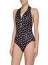 Figure View - Click To Enlarge - SOLID & STRIPED - 'The Janet' polka dot print halterneck one-piece swimsuit