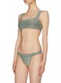 Figure View - Click To Enlarge - SOLID & STRIPED - 'The Cleo' stripe ottoman knit bikini bottoms