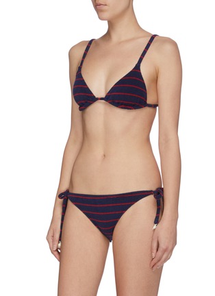 Figure View - Click To Enlarge - SOLID & STRIPED - 'Nantucket' stripe triangle bikini top