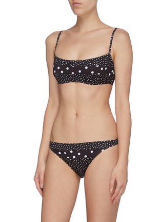 Figure View - Click To Enlarge - SOLID & STRIPED - 'The Brooke' polka dot print bikini top