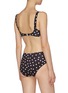 Back View - Click To Enlarge - SOLID & STRIPED - 'The Bailey' cutout waist polka dot print one-piece swimsuit