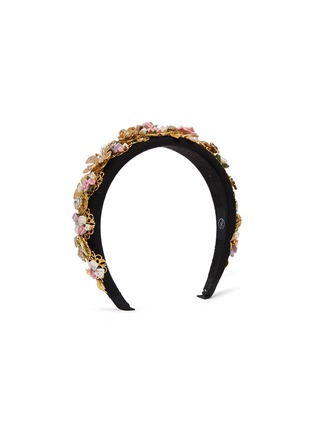 Figure View - Click To Enlarge - FAA - Floral butterfly embellished headband