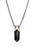 Main View - Click To Enlarge - JOHN HARDY - 'Asli Classic Chain' onyx 18k yellow gold silver pendant necklace