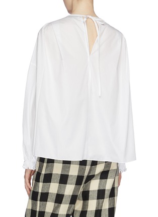 Back View - Click To Enlarge - 3.1 PHILLIP LIM - Tie cutout front blouse