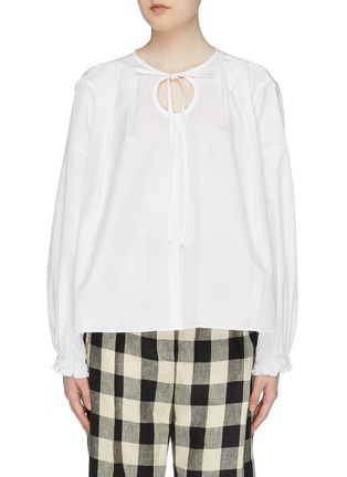 Main View - Click To Enlarge - 3.1 PHILLIP LIM - Tie cutout front blouse