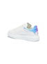  - ALEXANDER MCQUEEN - 'Oversized Sneaker' in leather with holographic collar