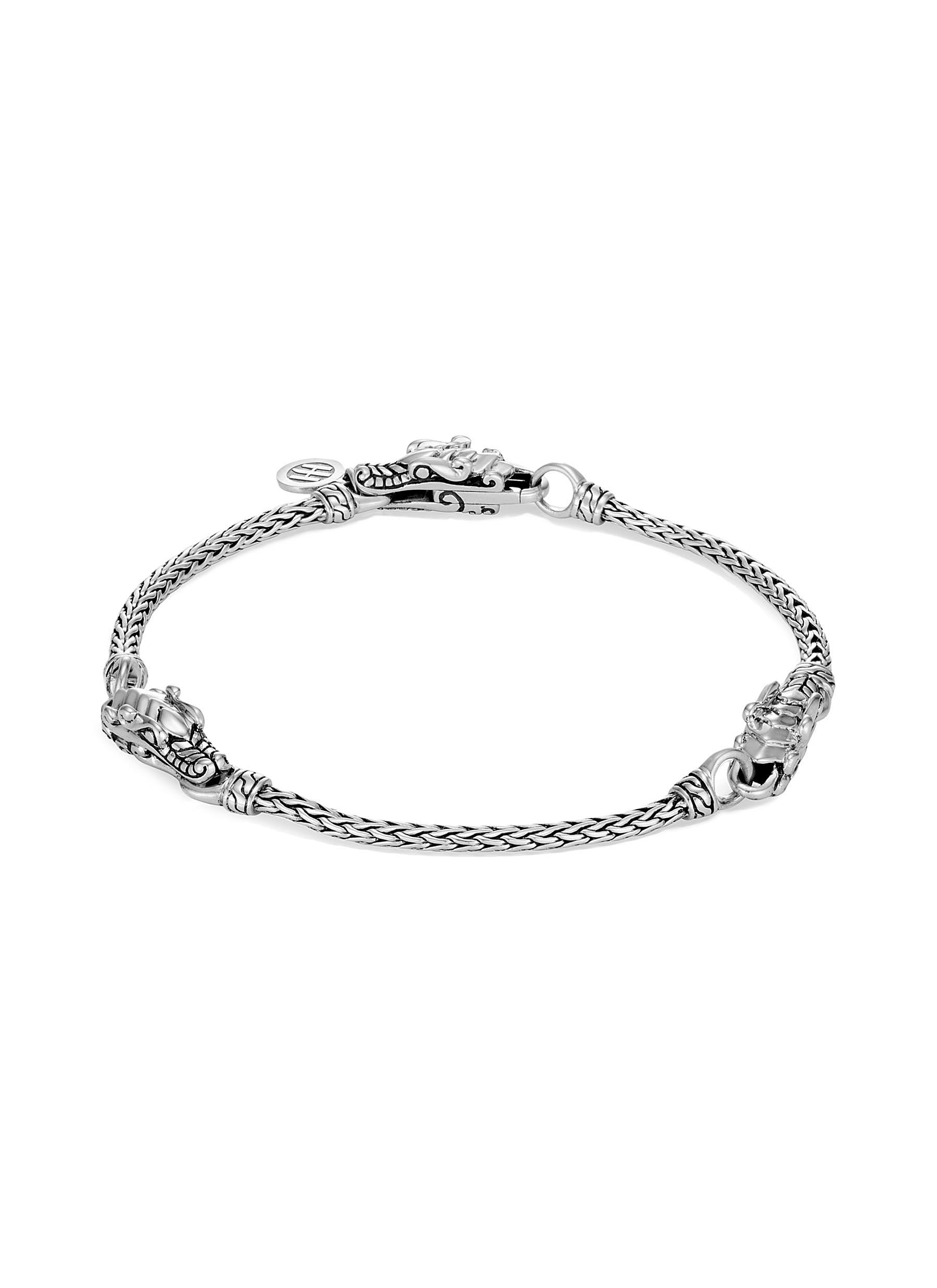 Legends Naga' silver station chain bracelet