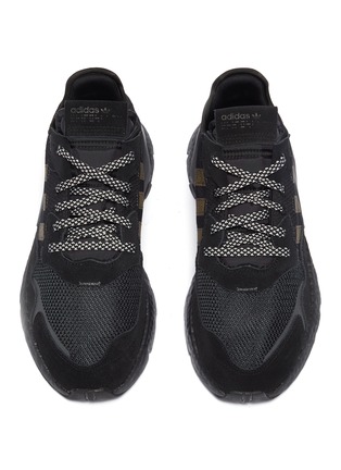 Detail View - Click To Enlarge - ADIDAS - 'Nite Jogger' mesh boost™ sneakers