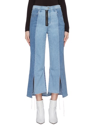 Main View - Click To Enlarge - J BRAND - x Kozaburo 'Pennylane' split cuff patchwork flared jeans