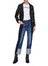 Figure View - Click To Enlarge - J BRAND - x Kozaburo 'Sapphire' wide leg jeans
