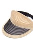 Detail View - Click To Enlarge - EUGENIA KIM - 'Vicky' mesh panel hemp straw visor