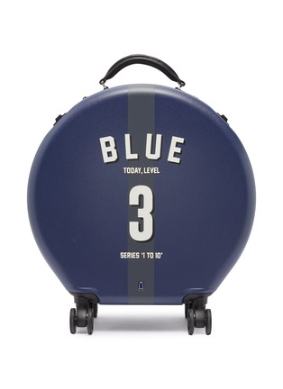 Main View - Click To Enlarge - OOKONN - x Studio Concrete round carry-on spinner suitcase – 3 Blue