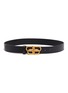 Main View - Click To Enlarge - BALENCIAGA - BB logo buckle leather belt