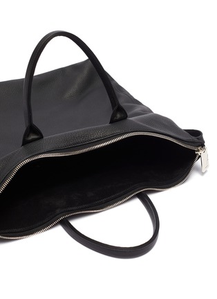 Detail View - Click To Enlarge - A-ESQUE - 'Portfolio' grainy leather tote bag