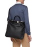 Front View - Click To Enlarge - A-ESQUE - 'Portfolio' grainy leather tote bag