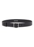 Main View - Click To Enlarge - BALENCIAGA - 'Everyday' logo print leather belt