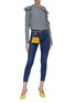 Figure View - Click To Enlarge - J BRAND - '835' zip cuff cropped skinny jeans