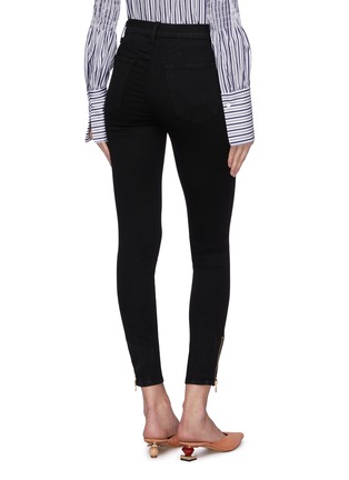 Back View - Click To Enlarge - J BRAND - 'Alana' zip pocket skinny jeans