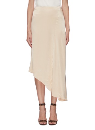 Main View - Click To Enlarge - LES HÉROÏNES - 'The Melanie' asymmetric slip skirt