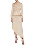 Figure View - Click To Enlarge - LES HÉROÏNES - 'The Melanie' asymmetric slip skirt
