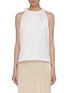 Main View - Click To Enlarge - LES HÉROÏNES - 'The Elizabeth' ruched tie neck sleeveless top
