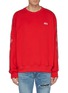Main View - Click To Enlarge - AMIRI - Dragon graphic embroidered stripe sleeve sweatshirt