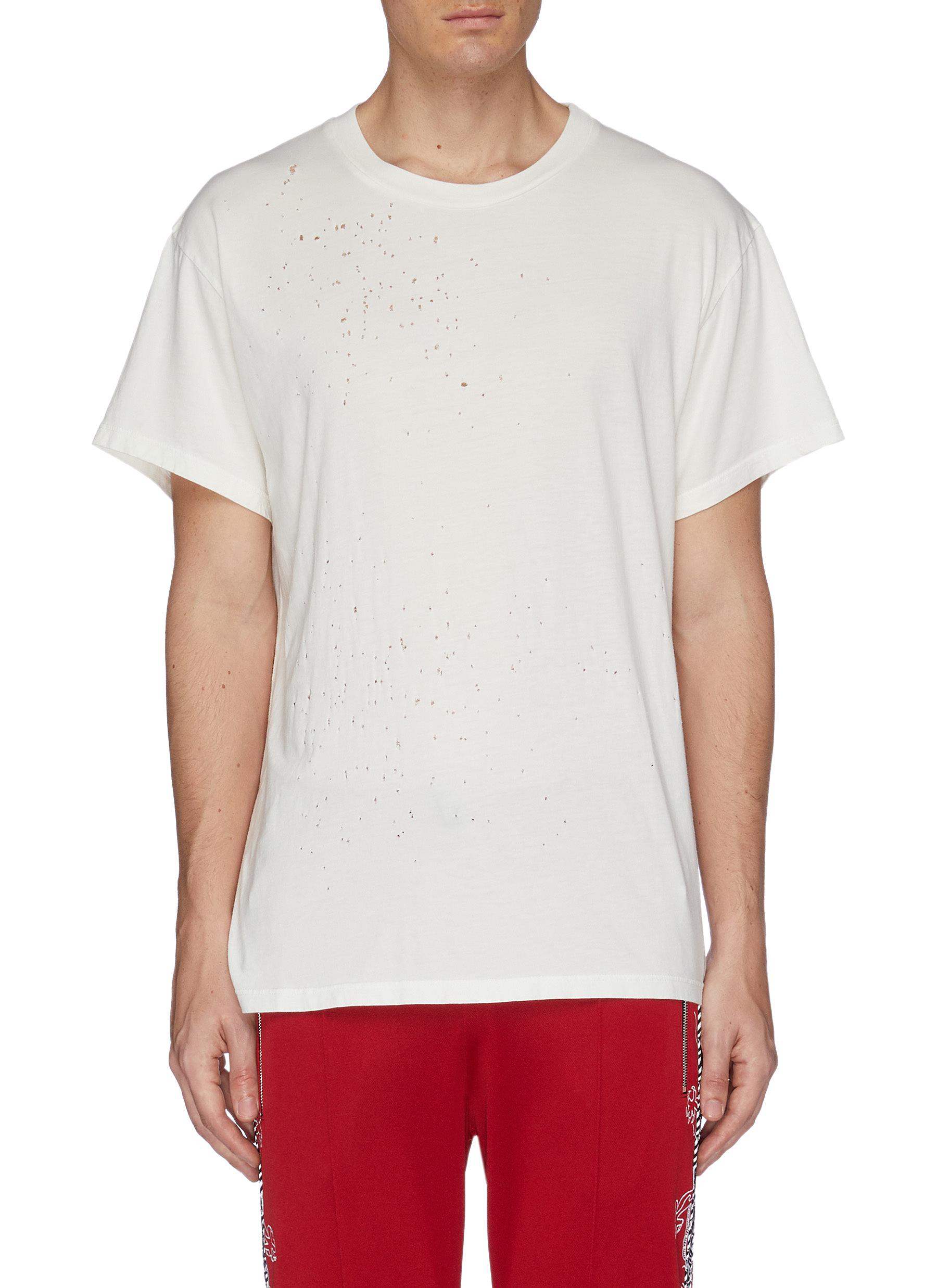 distressed t shirt mens