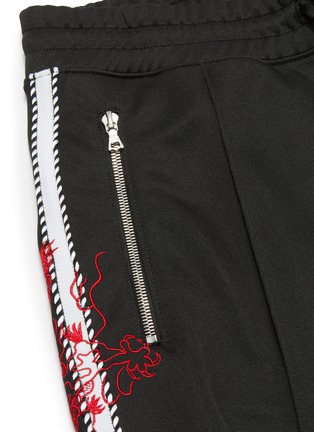  - AMIRI - Dragon graphic embroidered stripe outseam jogging pants