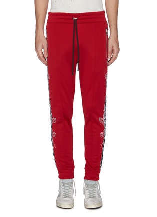 Main View - Click To Enlarge Main View - Click To Enlarge - AMIRI - Dragon graphic embroidered stripe outseam jogging pants